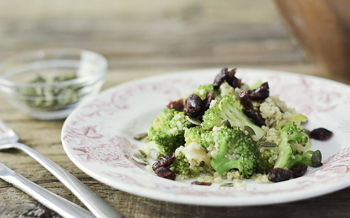 Broccoli, Endive and Quinoa Pilaf